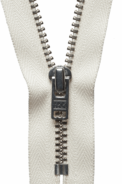 Metal Trouser Zip - Light Ecru 801 (Red tag)